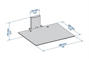 MENSOLA PORTA TV AV SHELF PLUS