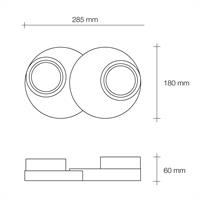 2 LUCI SOFFITTO DEMETRA