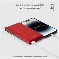 POWER BANK 10000 MAH 2USB RED