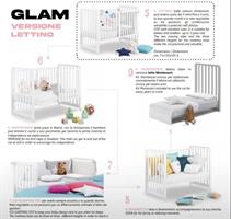 LETT GLAM BIANCO TESSILE AVANA