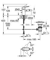 MONOCOMANDO BIDET BAUEDGE